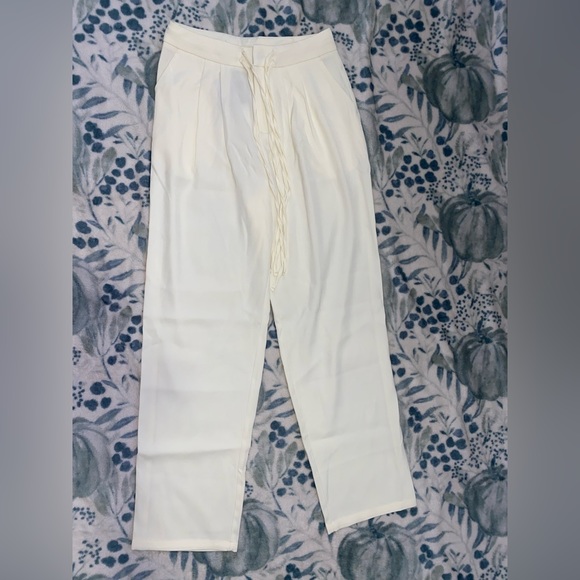 HALARA Cream Wide Leg Pants - Picture 2 of 14